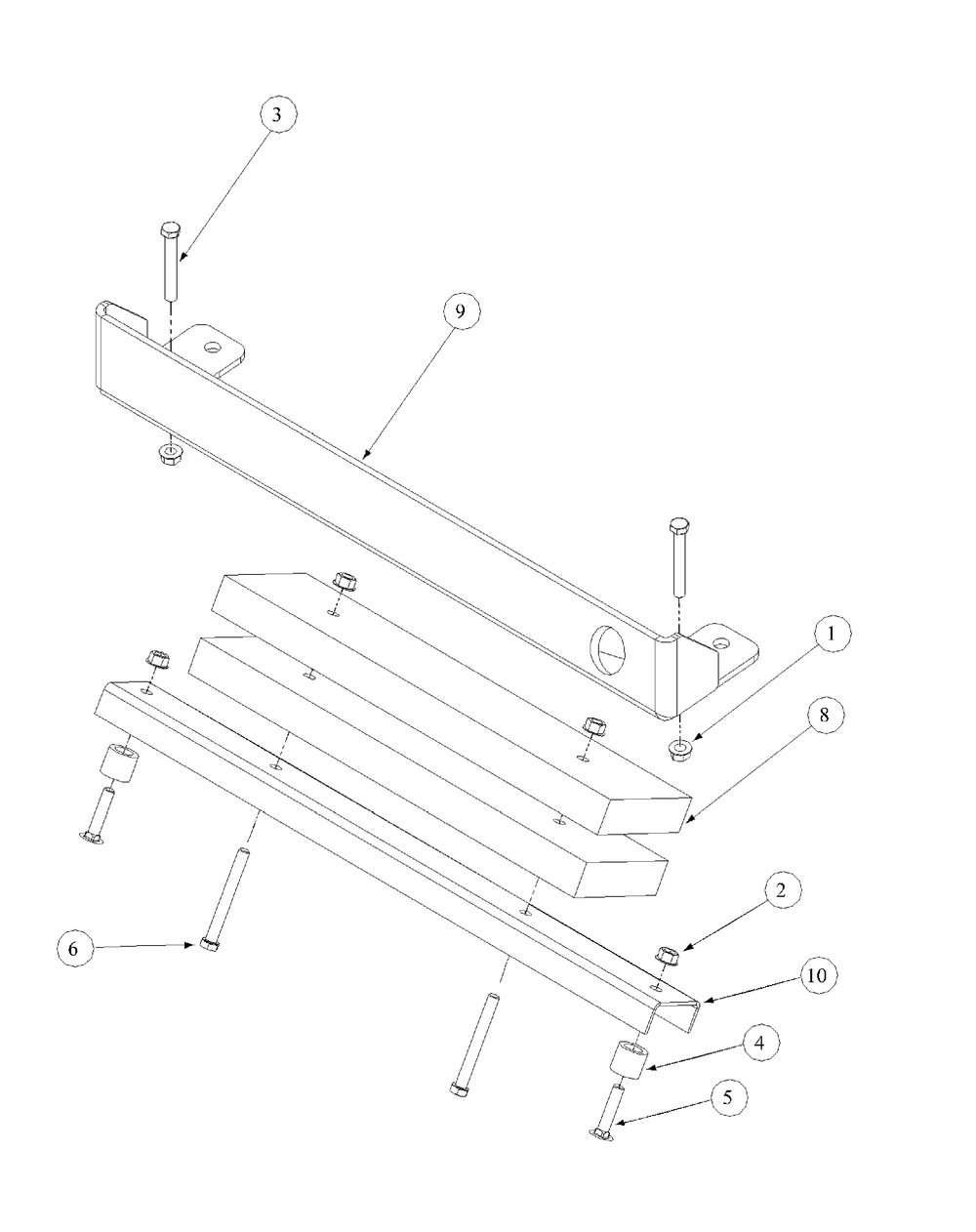 Rear Bumper Diagram and Parts List for M48-KW (53BB5DAV150-19-HP)(2003 1/2) Cub Cadet Lawn Tractor